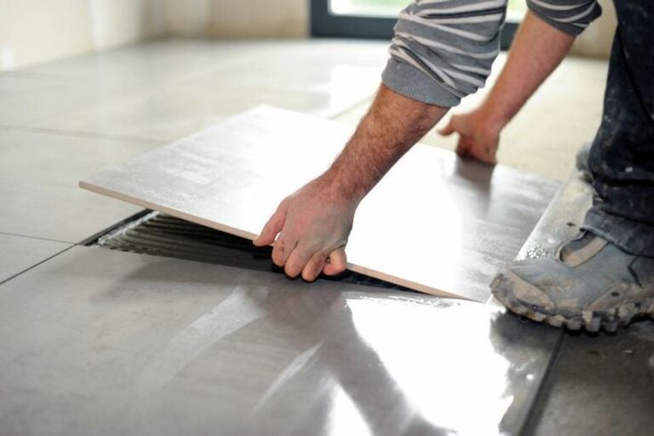 Floor tile installation in Billings Montana.